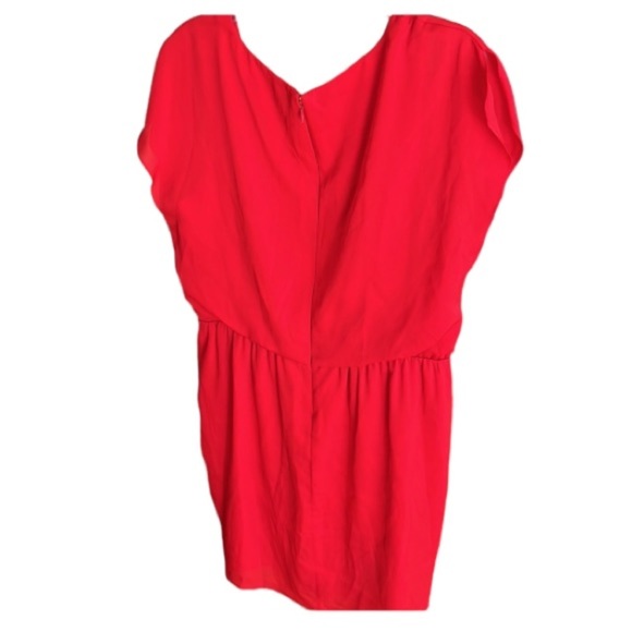 Vince Camuto size 14 red V-neck dress short sleeve with back zip NWOT - Picture 2 of 11